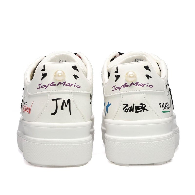 ジョイアンドマリオ レディース グリッターハートデザインスニーカー Joy & Mario 83698w