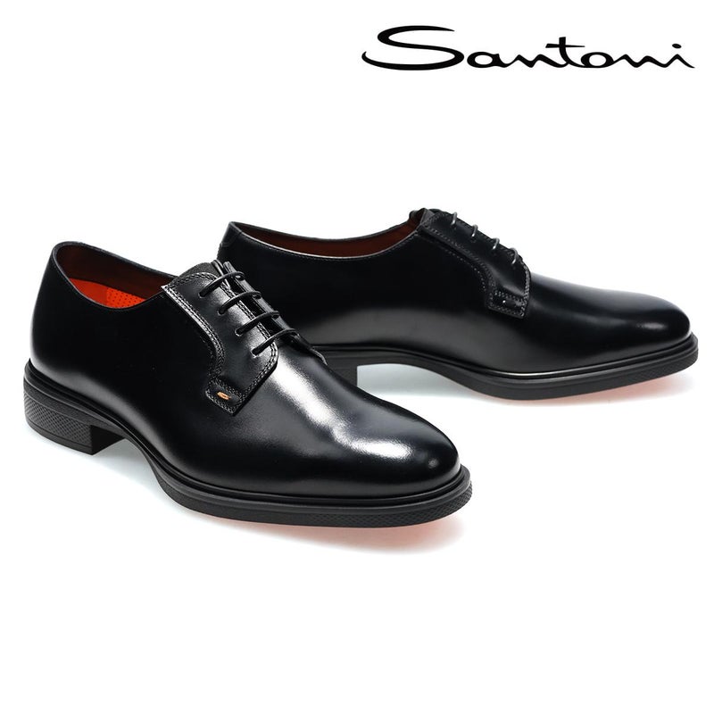 サントーニ メンズ ドレスシューズ プレーントゥダービーシューズ イタリア製 Santoni EASY 1170299321005
