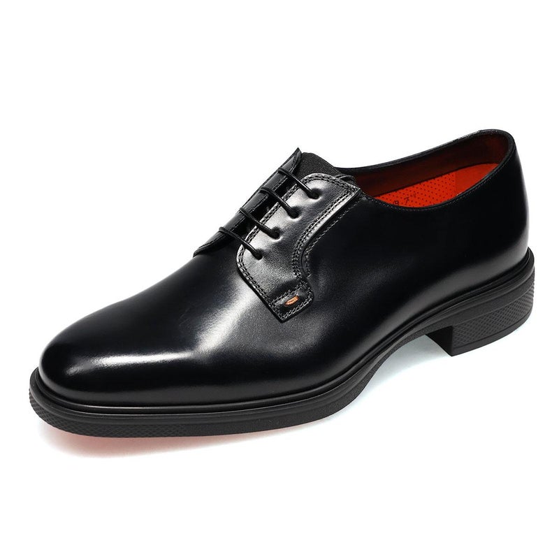 サントーニ メンズ ドレスシューズ プレーントゥダービーシューズ イタリア製 Santoni EASY 1170299321005