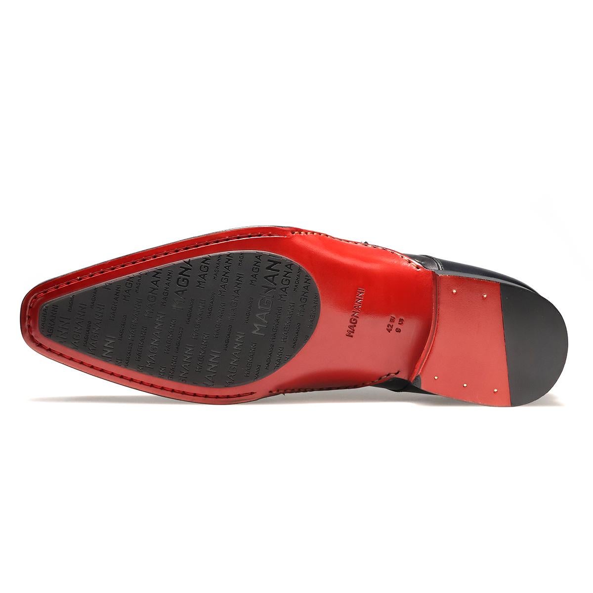 特価　新品　綺麗なワインレッド　ダブルモンク　スペイン　Cordwainer マグナーニ / MAGNANNI ダービー ダブルモンクストラップ スペイン製