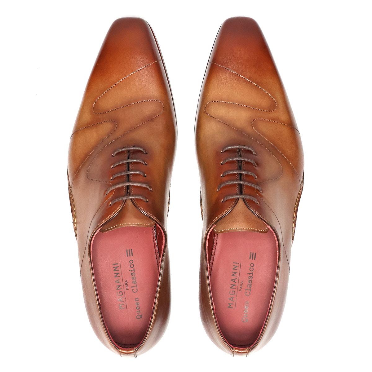 スペイン製 MAGNANNI ホールカット オックスフォード 革靴 極美品 マグナーニ / MAGNANNI フローステッチ ホールカット スペイン製 20808