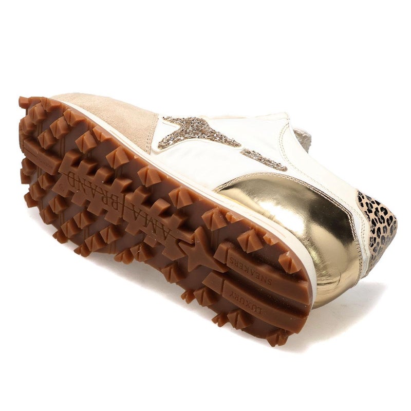 アマブランド レディース スーパーラン ホワイト/ベージュ イタリア製 AMA BRAND ama260-4629