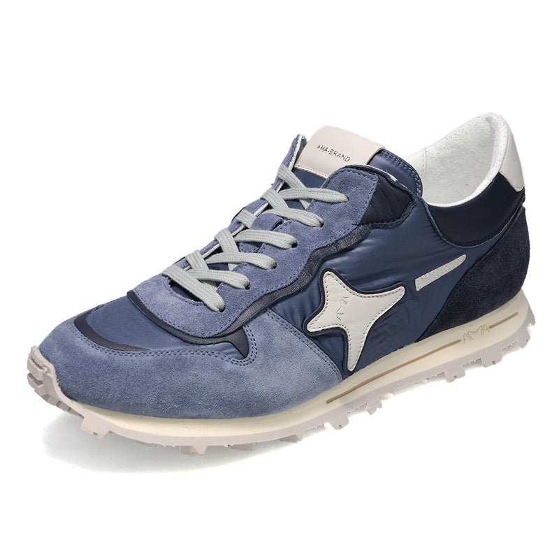 アマブランド メンズ スニーカー スーパーラン ブルー イタリア製 AMA BRAND ama260-4635
