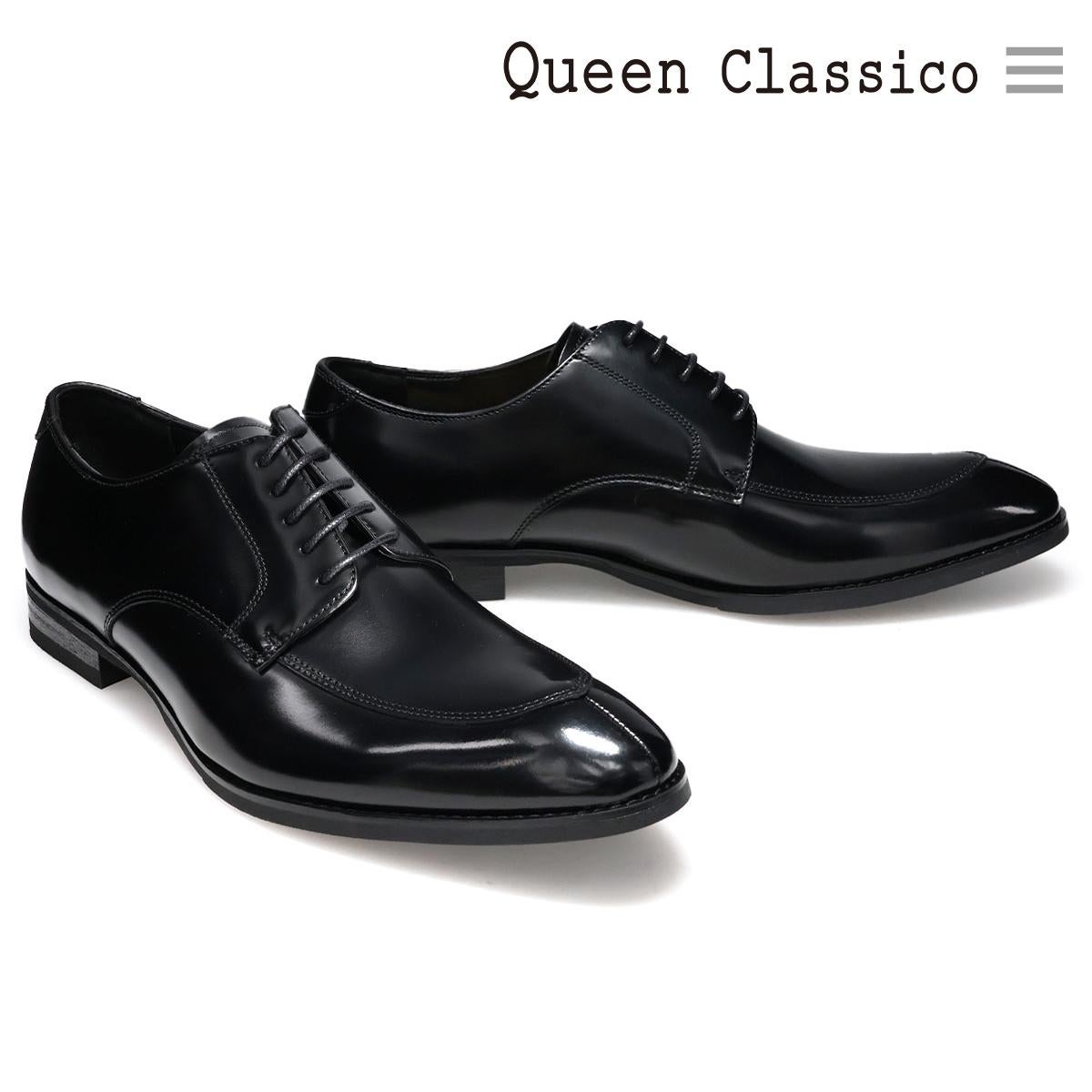 クインクラシコ メンズ ドレスシューズ 外羽根Uチップ QueenClassico 2000t 