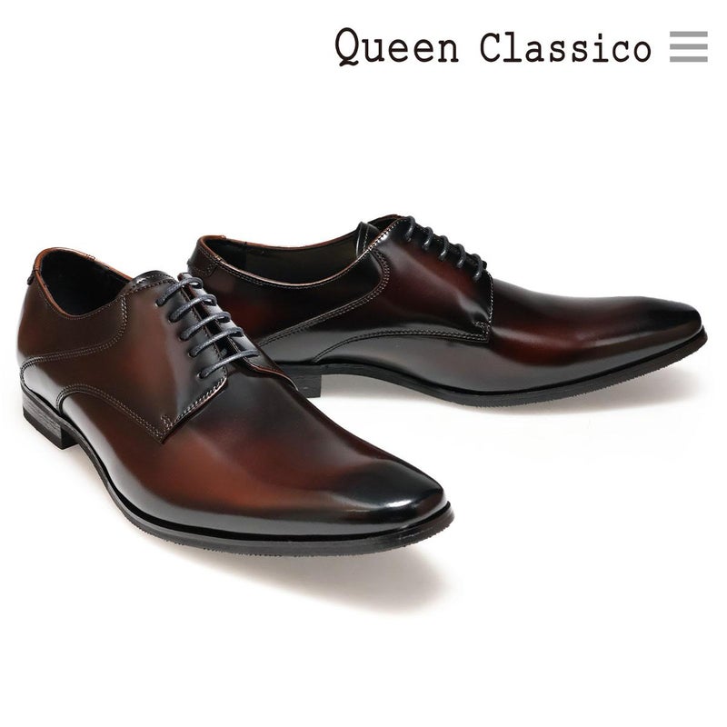 クインクラシコ メンズ ドレスシューズ 外羽根プレーントゥ QueenClassico 2750t　2