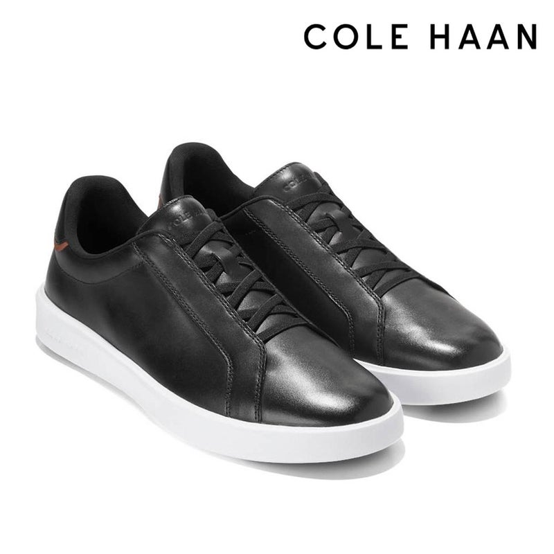 コールハーン　メンズ スニーカー グランドクロスコートデイリーLTTスリップオン ブラック　アイボリー オプティックホワイト　COLE HAAN　c4234 1