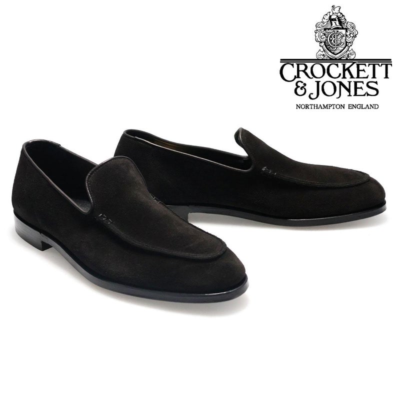 クロケット&ジョーンズ メンズ ドレスシューズ サルコム スエードローファー 英国製 Crockett&Jones 0210　