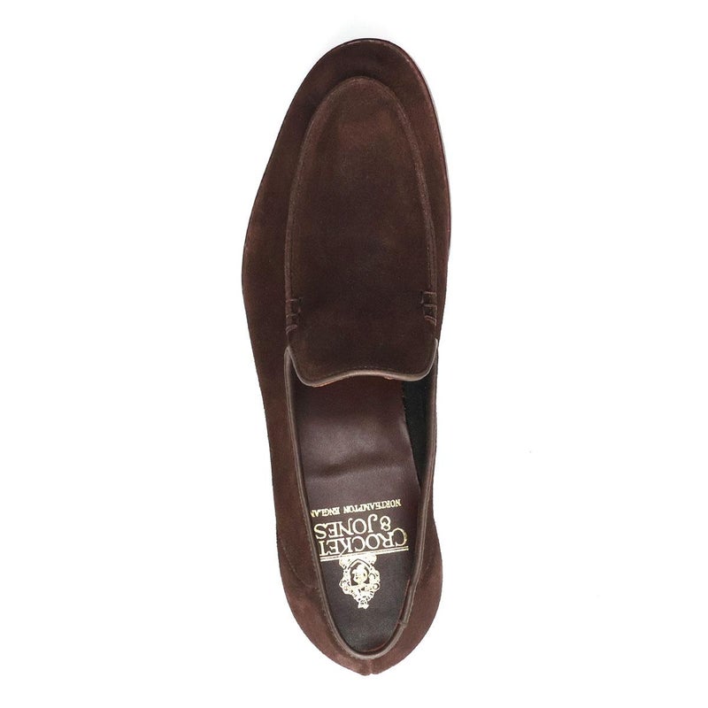 クロケット&ジョーンズ メンズ ドレスシューズ サルコム スエードローファー 英国製 Crockett&Jones 0210　10