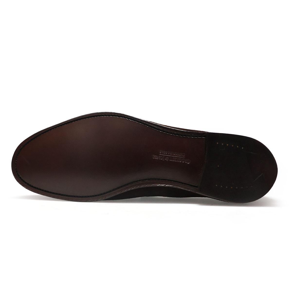 クロケット&ジョーンズ メンズ ドレスシューズ サルコム スエードローファー 英国製 Crockett&Jones 0210　11