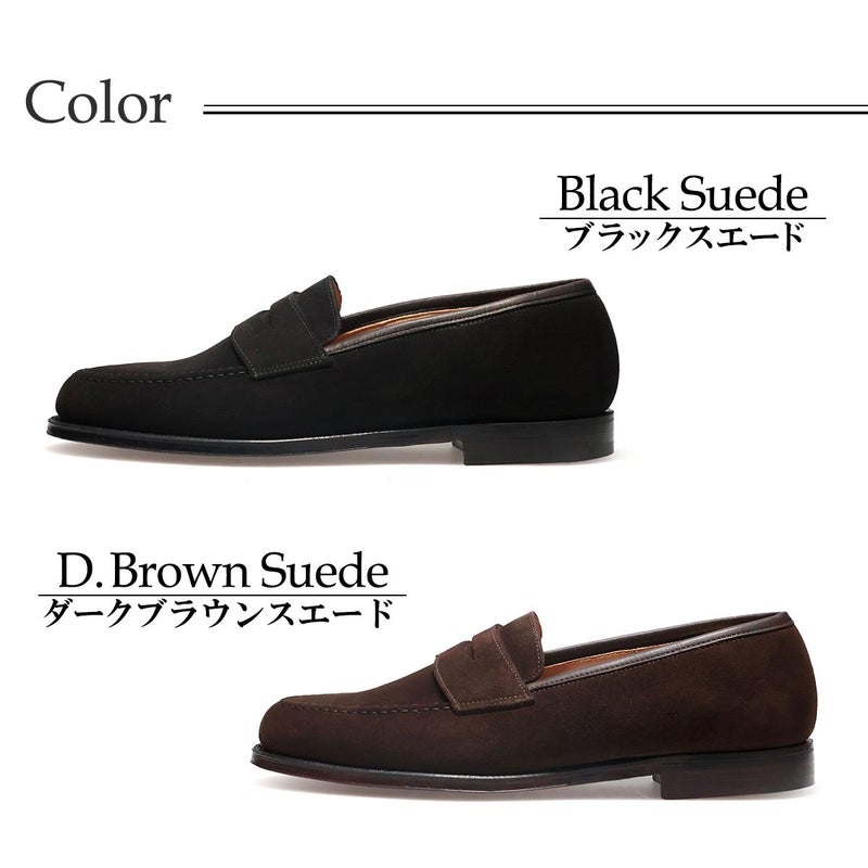 クロケット&ジョーンズ メンズ ドレスシューズ ボストン スエードローファー 英国製 Crockett&Jones 8363s　3