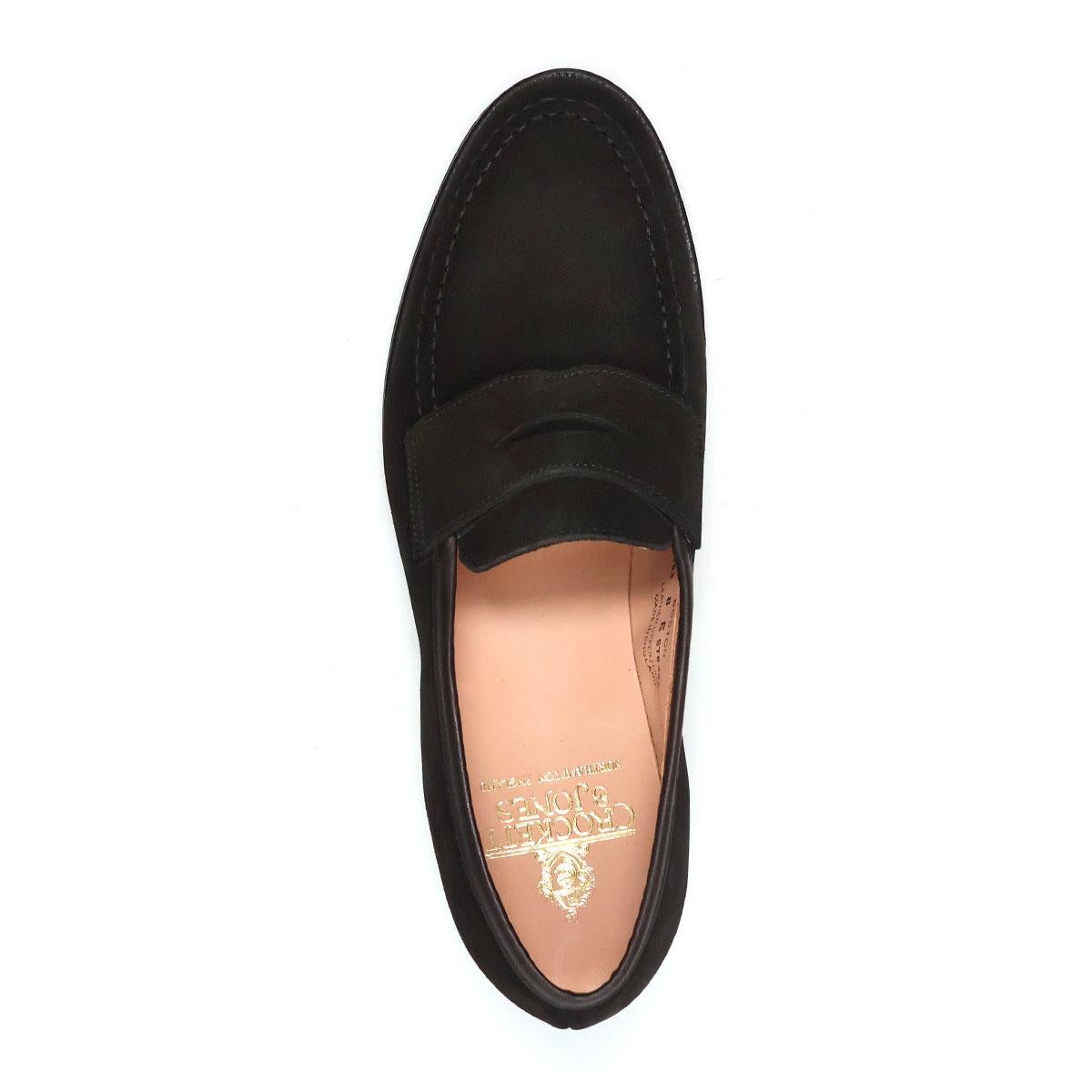 クロケット&ジョーンズ メンズ ドレスシューズ ボストン スエードローファー 英国製 Crockett&Jones 8363s　9
