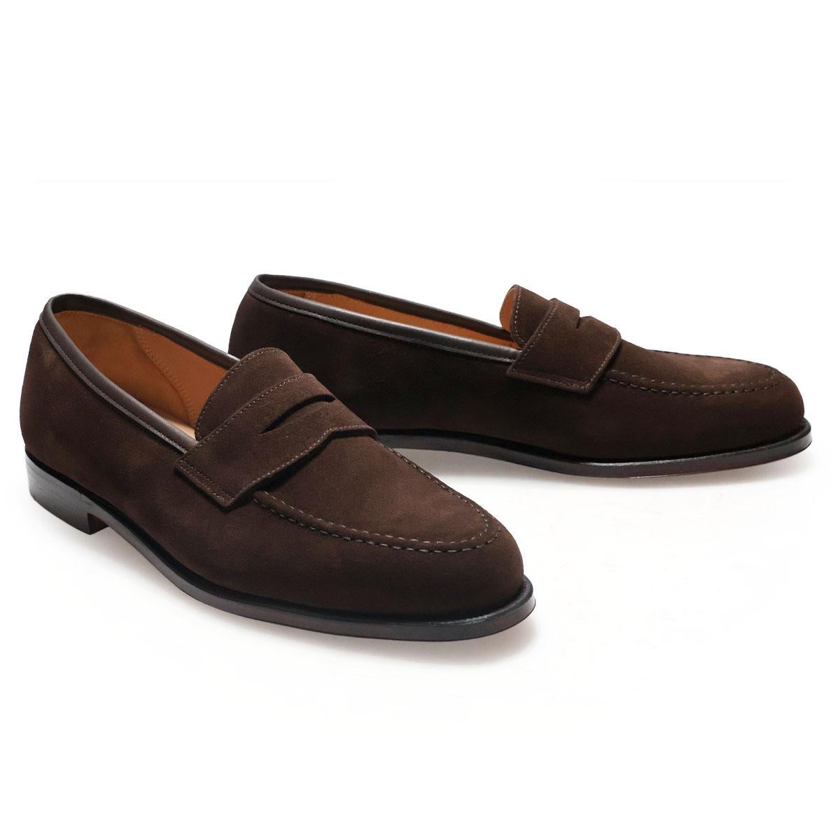 クロケット&ジョーンズ メンズ ドレスシューズ ボストン スエードローファー 英国製 Crockett&Jones 8363s　11