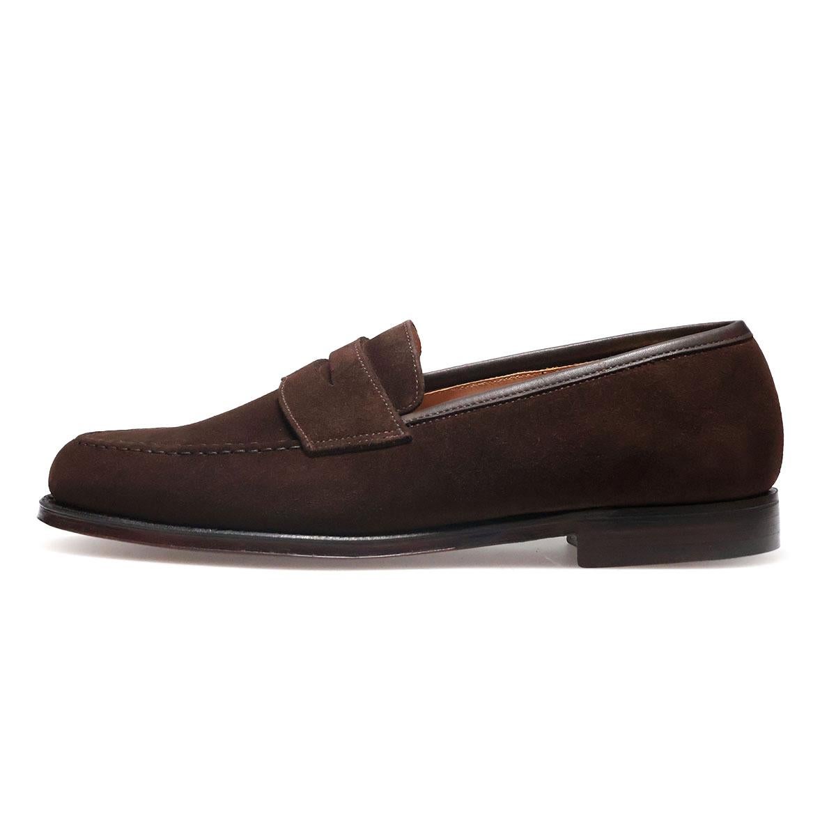 クロケット&ジョーンズ メンズ ドレスシューズ ボストン スエードローファー 英国製 Crockett&Jones 8363s　12