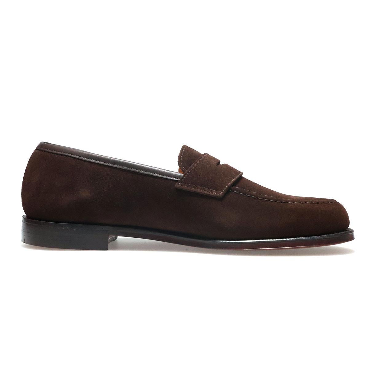クロケット&ジョーンズ メンズ ドレスシューズ ボストン スエードローファー 英国製 Crockett&Jones 8363s　13