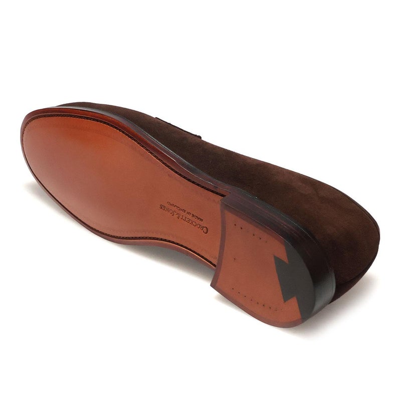 クロケット&ジョーンズ メンズ ドレスシューズ ボストン スエードローファー 英国製 Crockett&Jones 8363s　14