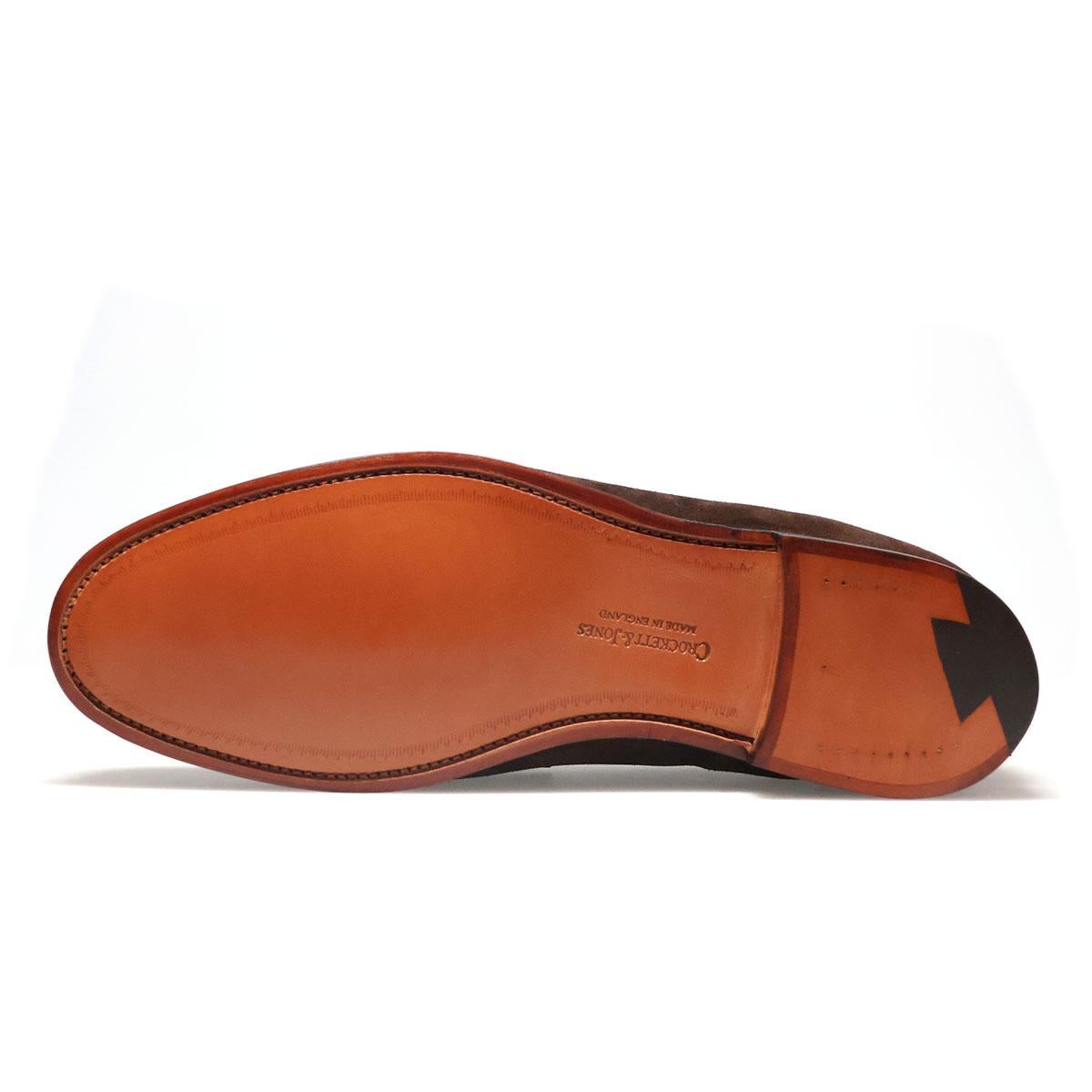 クロケット&ジョーンズ メンズ ドレスシューズ ボストン スエードローファー 英国製 Crockett&Jones 8363s　17