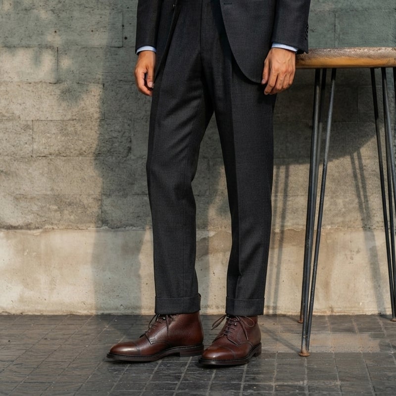 クロケット&ジョーンズ メンズ ドレスシューズ コニストン レースアップブーツ 英国製 Crockett&Jones 8637　着用 