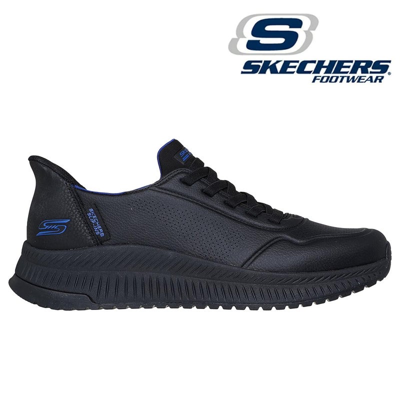 スケッチャーズ メンズ スニーカー ボブススクワッド4ダイレクトステップ ブラック ネイビー ホワイト SKECHERS 118424 1