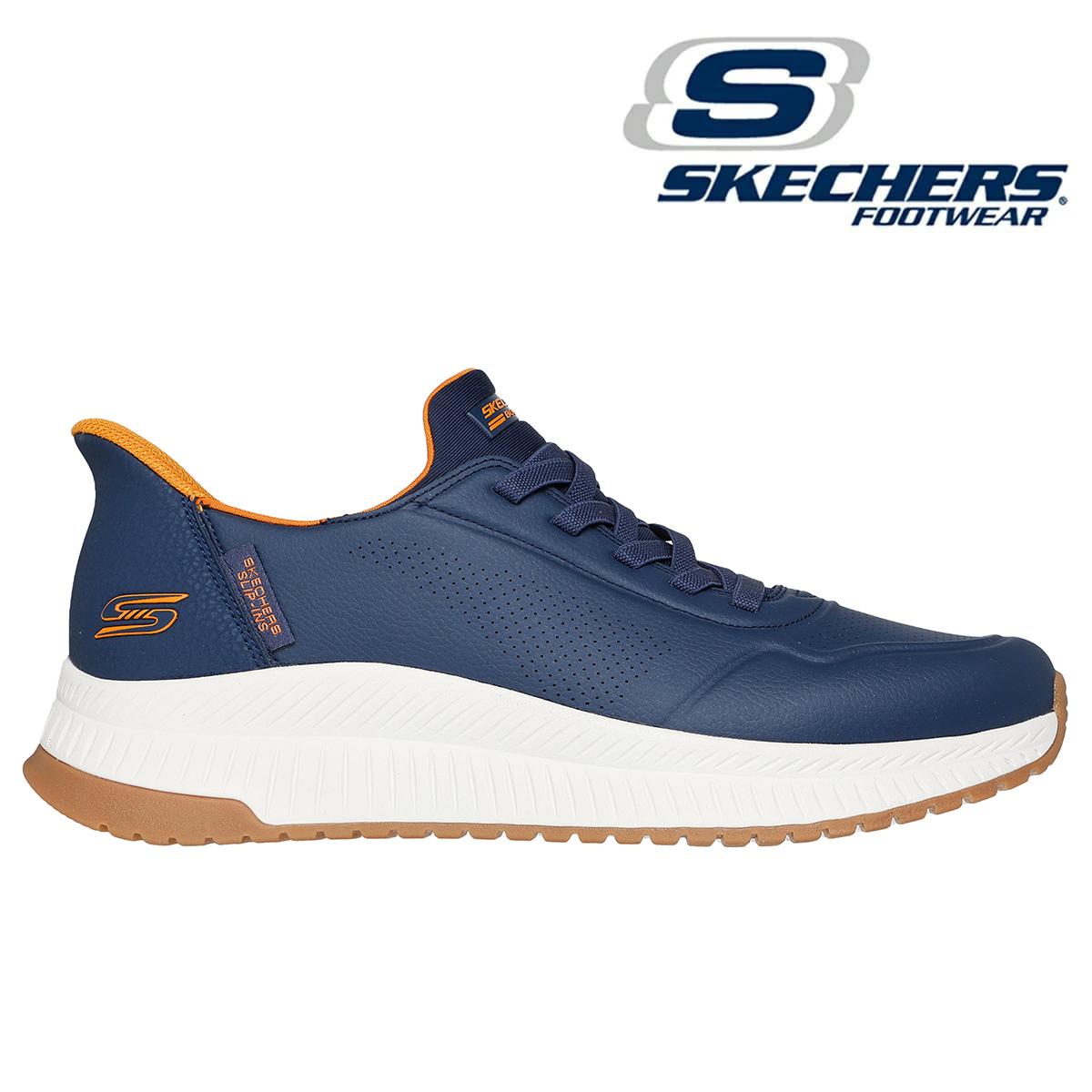 スケッチャーズ メンズ スニーカー ボブススクワッド4ダイレクトステップ ブラック ネイビー ホワイト SKECHERS 118424 2
