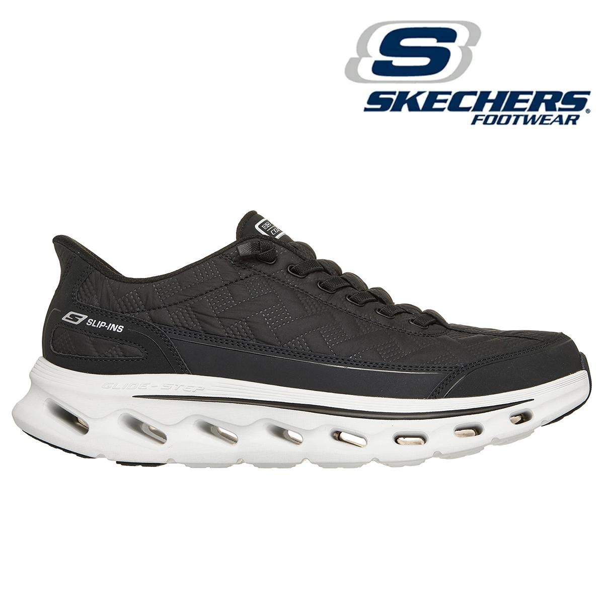 スケッチャーズ メンズ スニーカー ゴーウォークグライドステップ2.0 ブラック レッド ベージュ SKECHERS 217035 1