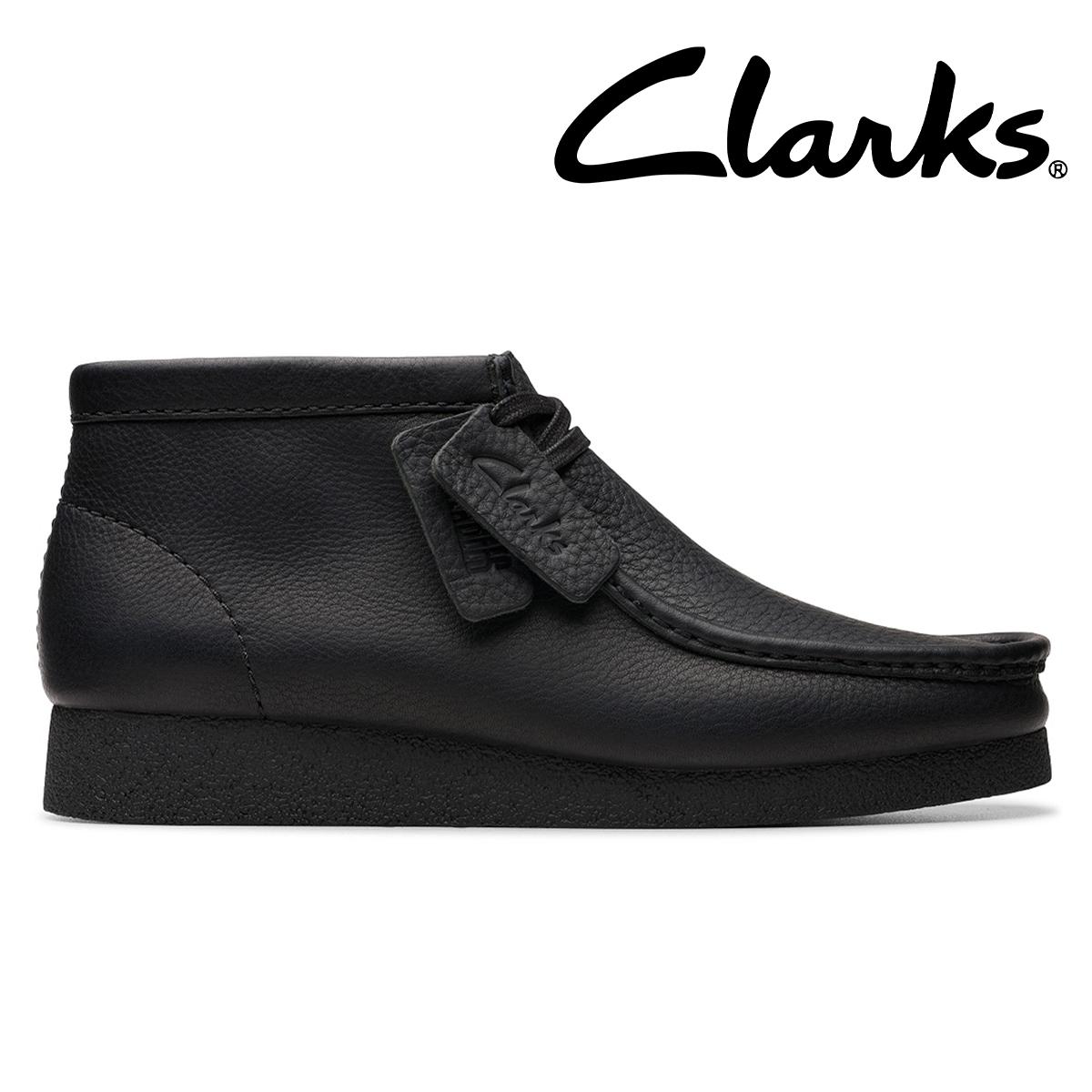 クラークス メンズ カジュアルシューズ ワラビーエヴォブーツ ブラック Clarks 26179710　1