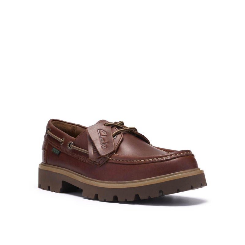 クラークス メンズ カジュアルシューズ クレイヒルボート ブラウン ベージュ Clarks cleyhill-b 5