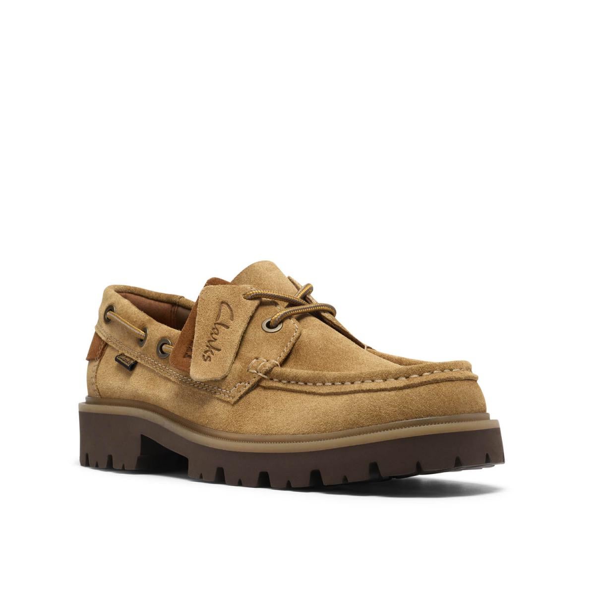 クラークス メンズ カジュアルシューズ クレイヒルボート ブラウン ベージュ Clarks cleyhill-b 12