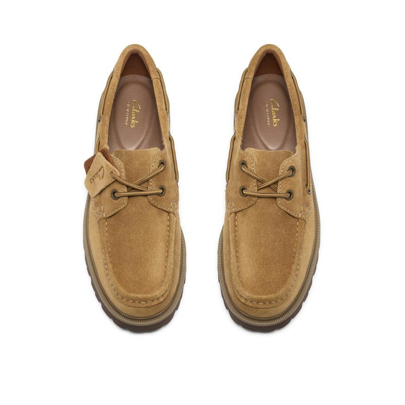 クラークス メンズ カジュアルシューズ クレイヒルボート ブラウン ベージュ Clarks cleyhill-b 14
