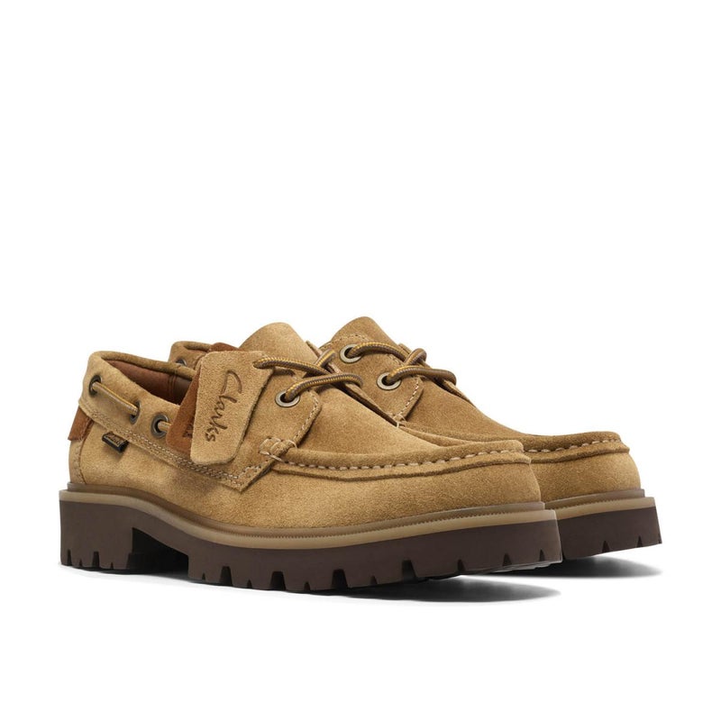 クラークス メンズ カジュアルシューズ クレイヒルボート ブラウン ベージュ Clarks cleyhill-b 16