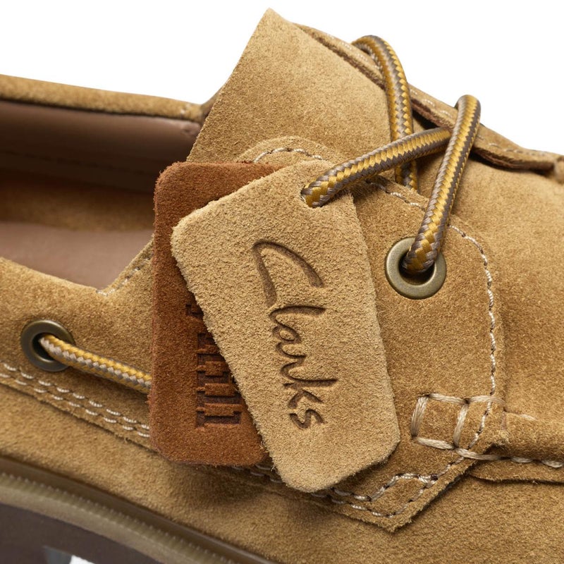 クラークス メンズ カジュアルシューズ クレイヒルボート ブラウン ベージュ Clarks cleyhill-b 17