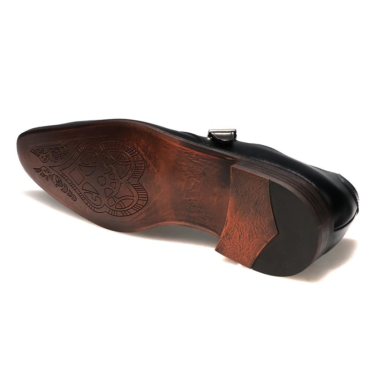 クインクラシコ メンズ ドレスシューズ シングルモンク 日本製 QueenClassico 31003s　8