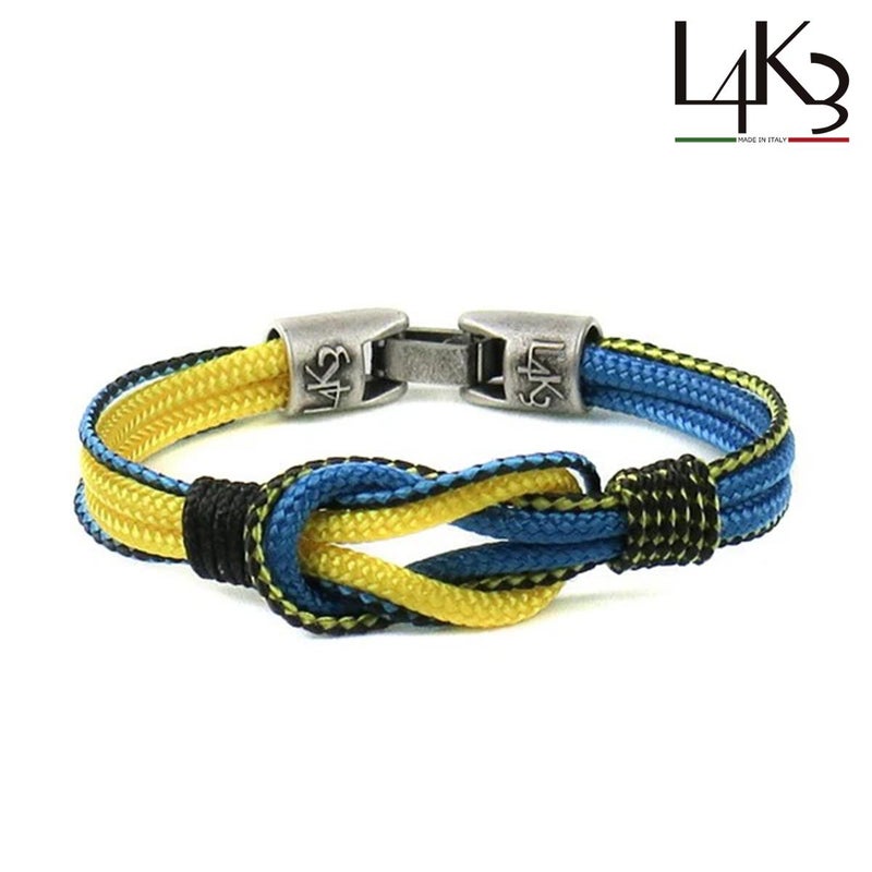  [レーク L4K3] バッグ ブレスレットピアノ05 ブルー イエロー イタリア製 bracelet-piano L4K3　1