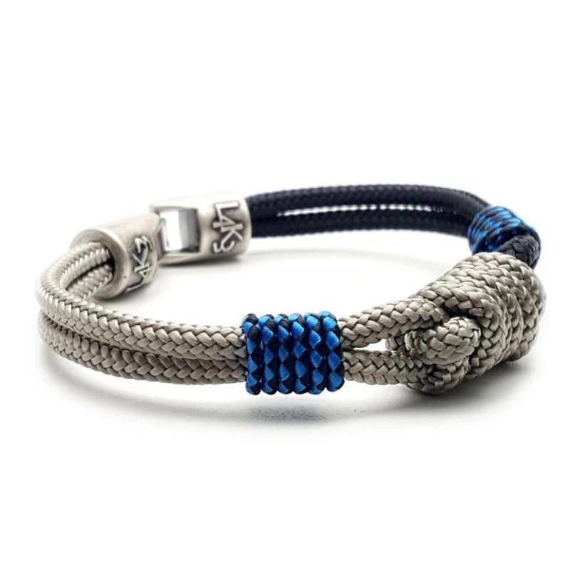 [レーク L4K3] ブレスレットキャップ02 グレー ブルー ブラック イタリア製 bracelet-cap L4K3　3