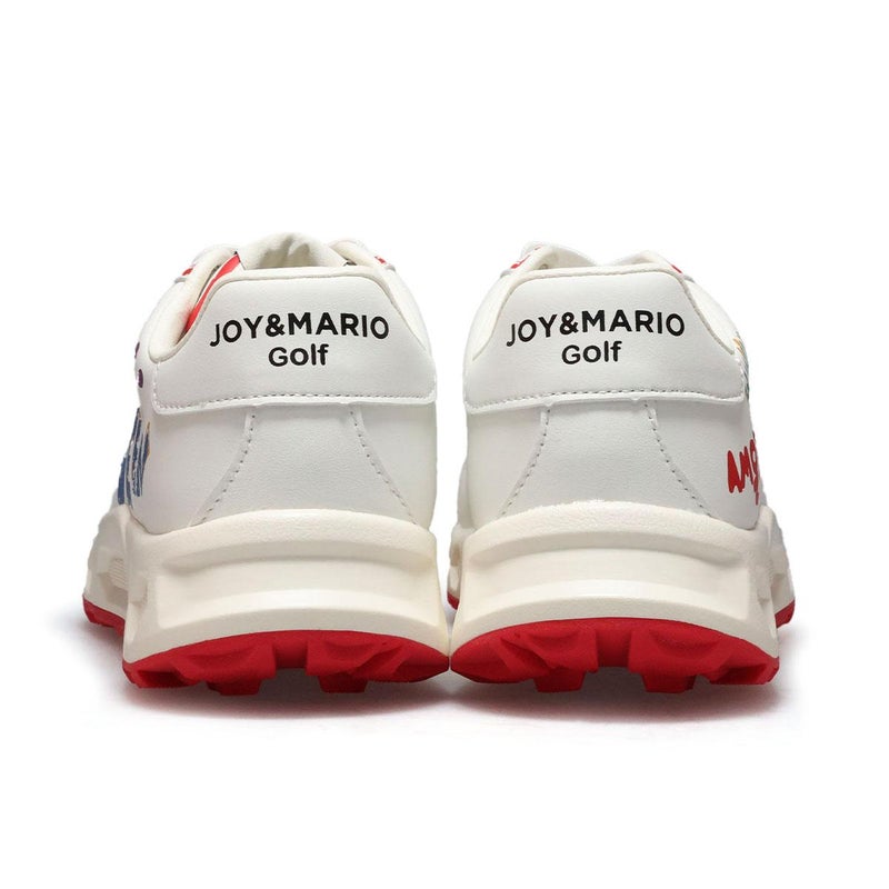 ジョイアンドマリオ レディース ペイントアシンメトリーデザインゴルフシューズスパイクレス Joy & Mario 85212w　6