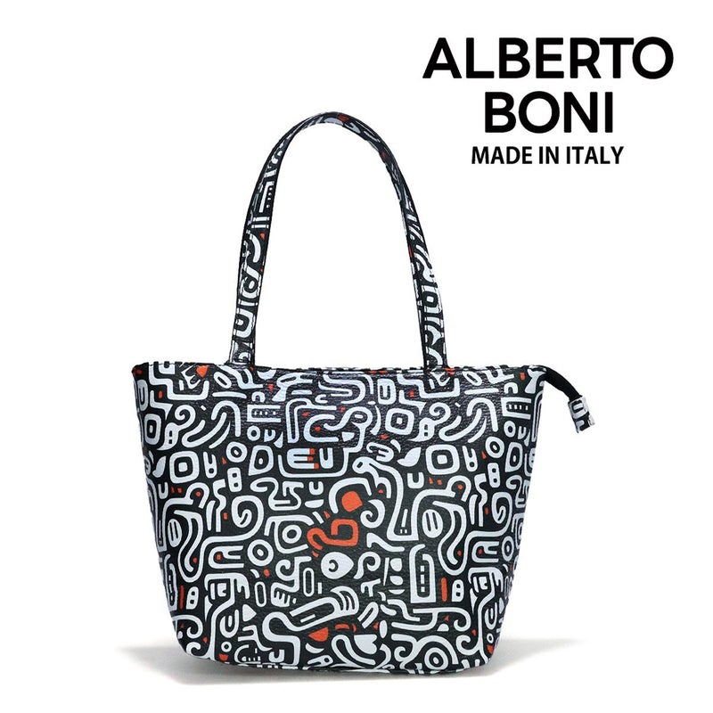 アルベルトボニー バッグ トートバッグ ベージュ ブラック ホワイト イタリア製 ALBERTO BONI alb-9931 2