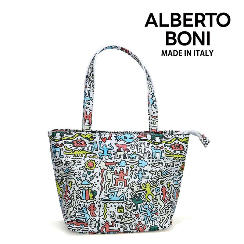 アルベルトボニー バッグ トートバッグ ベージュ ブラック ホワイト イタリア製 ALBERTO BONI alb-9931 3