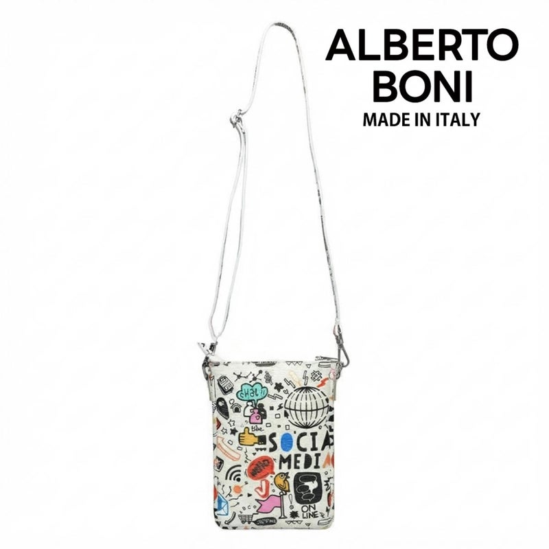 アルベルトボニー バッグ ベージュ ブラック ホワイト イタリア製 ALBERTO BONI alb-9934 1