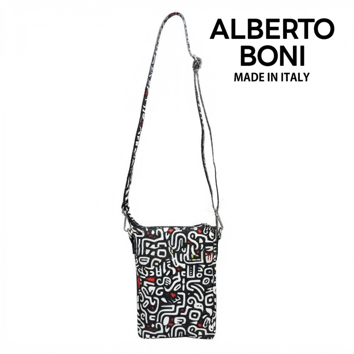 アルベルトボニー バッグ ベージュ ブラック ホワイト イタリア製 ALBERTO BONI alb-9934 2