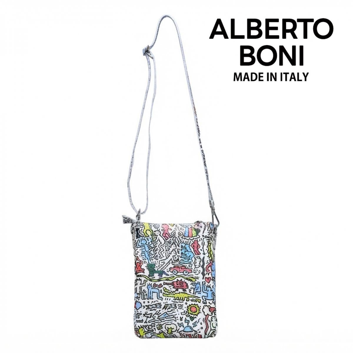 アルベルトボニー バッグ ベージュ ブラック ホワイト イタリア製 ALBERTO BONI alb-9934 3