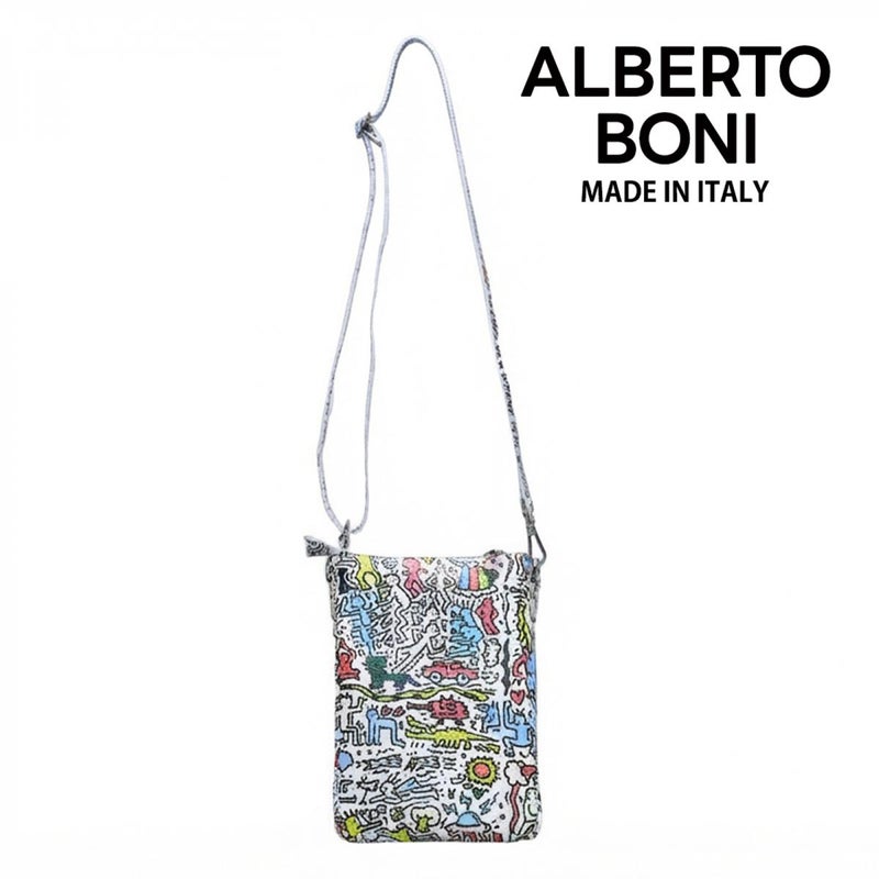 アルベルトボニー バッグ ベージュ ブラック ホワイト イタリア製 ALBERTO BONI alb-9934 3