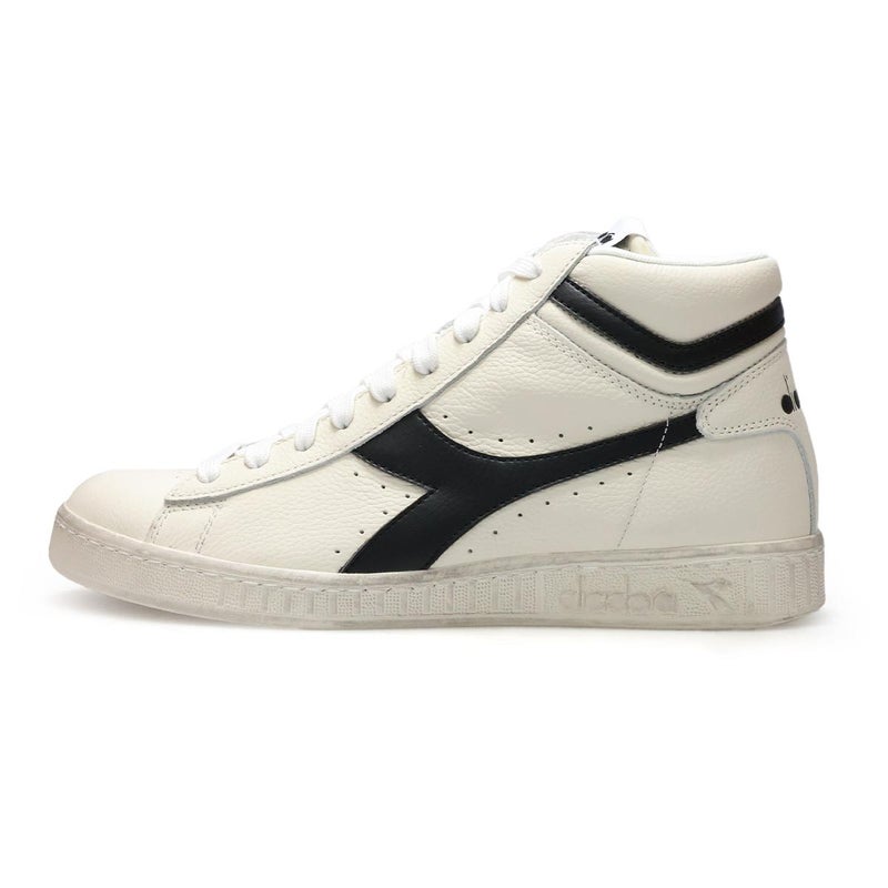 ディアドラ メンズ スニーカー ゲームLハイワックスド ホワイト/ブラック Diadora d501178300c0351 2