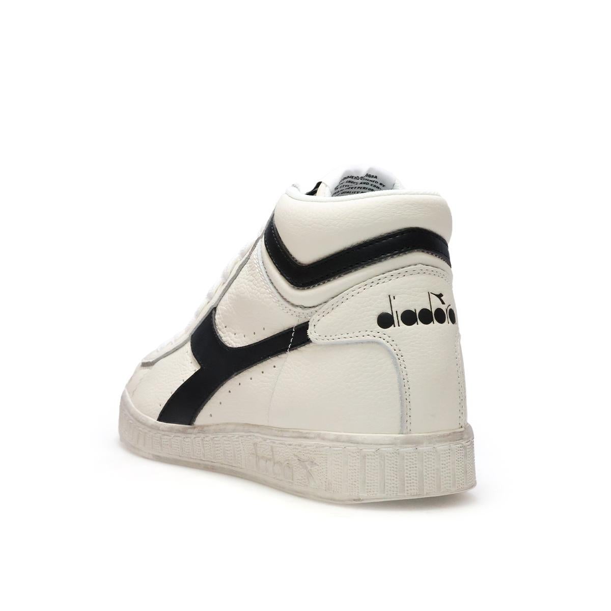 ディアドラ メンズ スニーカー ゲームLハイワックスド ホワイト/ブラック Diadora d501178300c0351 6