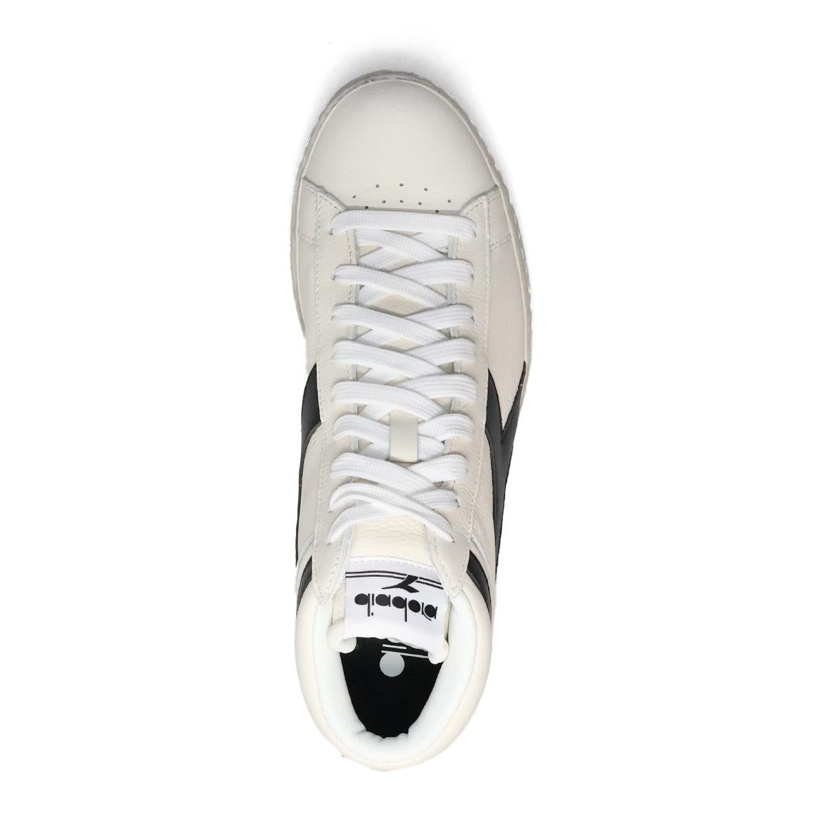 ディアドラ メンズ スニーカー ゲームLハイワックスド ホワイト/ブラック Diadora d501178300c0351 7