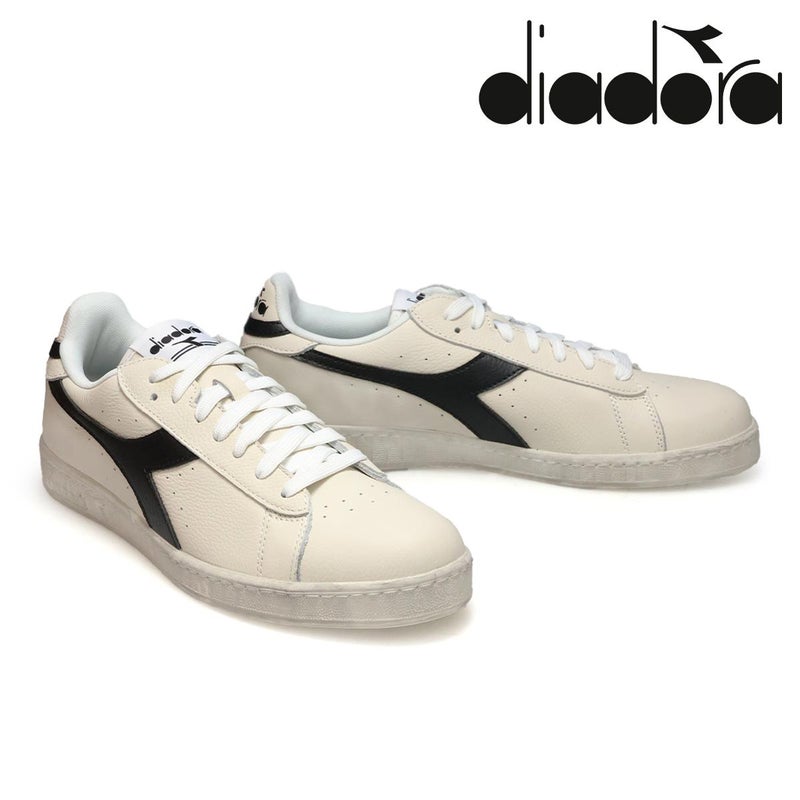 ディアドラ メンズ スニーカー ゲームLローワックスド ホワイト/ブラック Diadora d501178301c0351 1