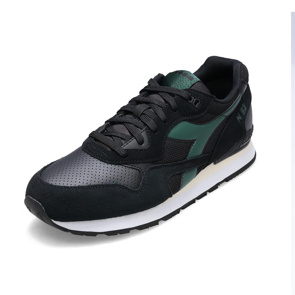 ディアドラ メンズ スニーカー N.92アドバンス ブラック/グリーン Diadora d501181441c9992 5