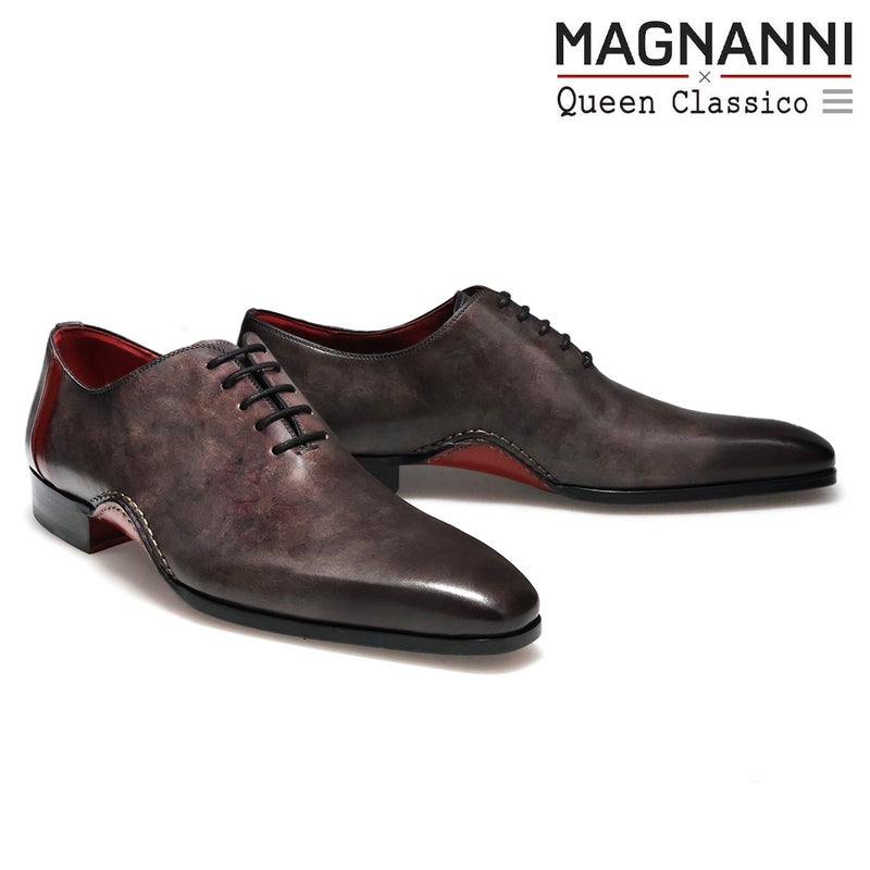 マグナーニ / MAGNANNI アンドロメダ バイカラーホールカット 内羽根プレーントゥ ホールカット スペイン製 23503 【クインクラシコ別注モデル】　