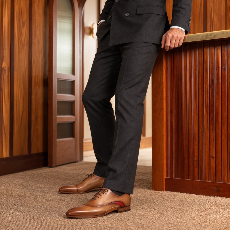 マグナーニ / MAGNANNI ダイアゴナル プレーントゥ スペイン製 24563mag 【クインクラシコ別注モデル】　着用イメージ