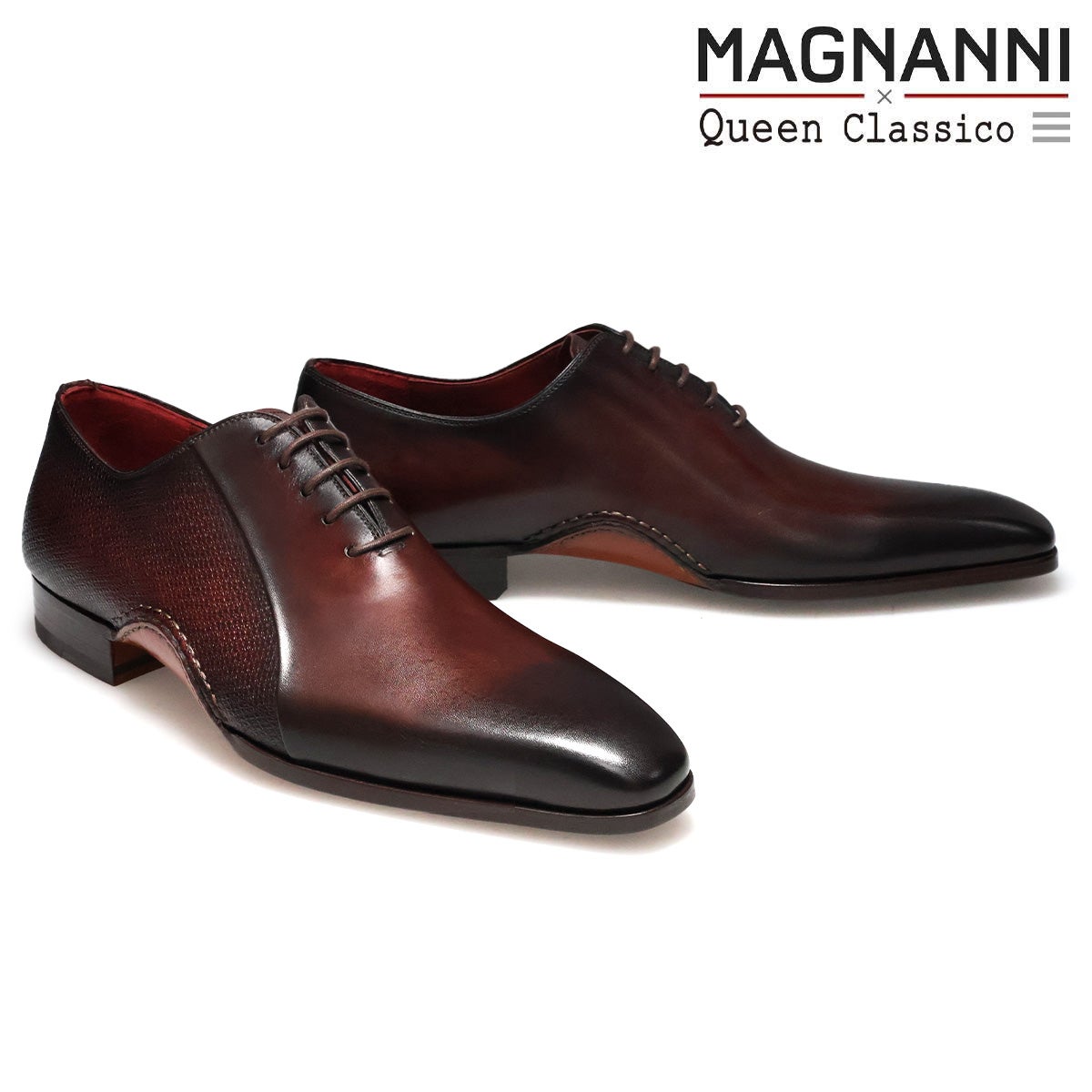 K*u様 MAGNANNI マグナーニ　ウィングチップ ドレスシューズ　ブラウン マグナーニ / MAGNANNI バイカラー ミクスドメディア プレーントゥ