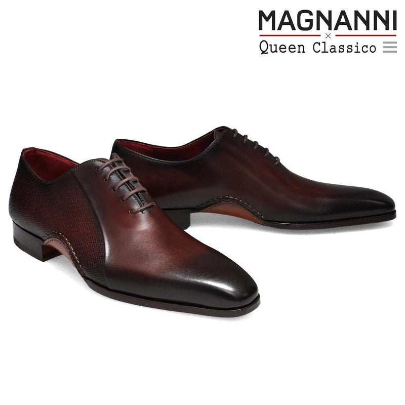  マグナーニ / MAGNANNI バイカラー ミクスドメディア プレーントゥ スペイン製 24807 【クインクラシコ別注モデル】　