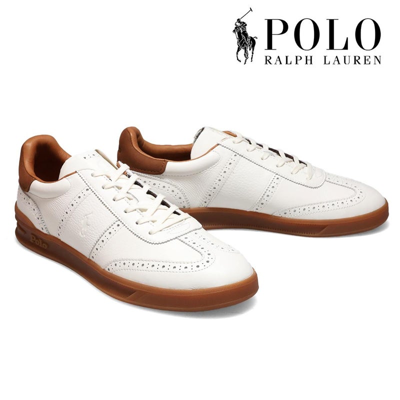 ラルフローレン メンズ カジュアルシューズ Heritage Aera レザーブローグスニーカー RALPH LAUREN 9p15727001